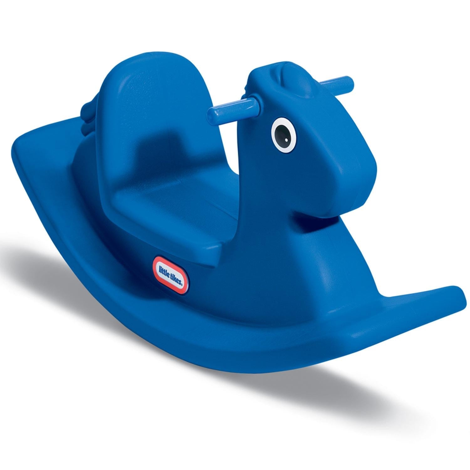 Rocking Horse - Primary Blue - Classic Blue Rocking Horse with Stable Low Seat with Gentle Rocking and Imaginative Play