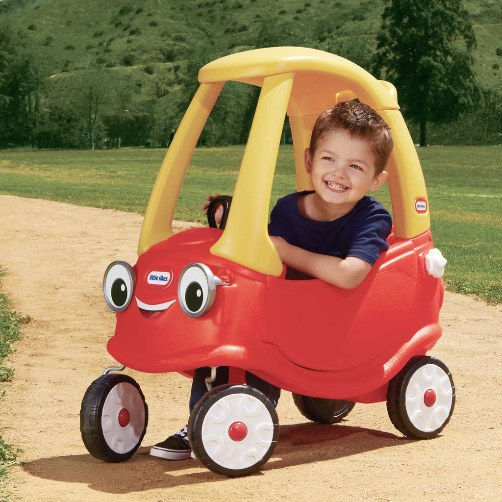 Cozy Coupe® - Foot-Powered Toddler Car with Parent Push Handle with Growing Ride-On Play