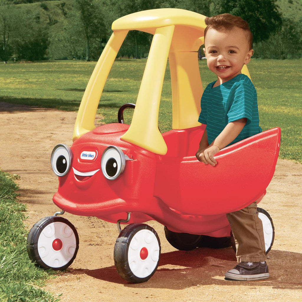 Cozy Coupe® - Foot-Powered Toddler Car with Parent Push Handle with Growing Ride-On Play