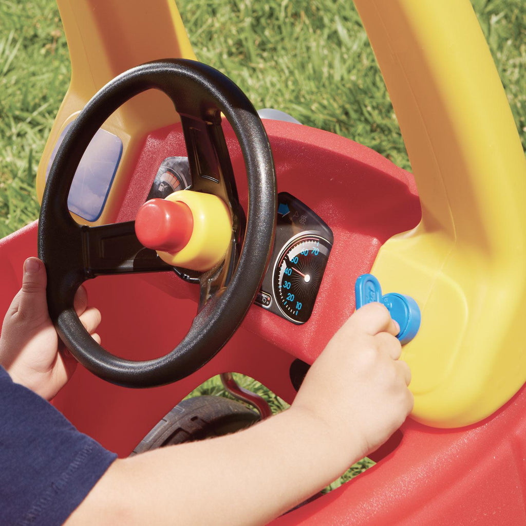Cozy Coupe® - Foot-Powered Toddler Car with Parent Push Handle with Growing Ride-On Play