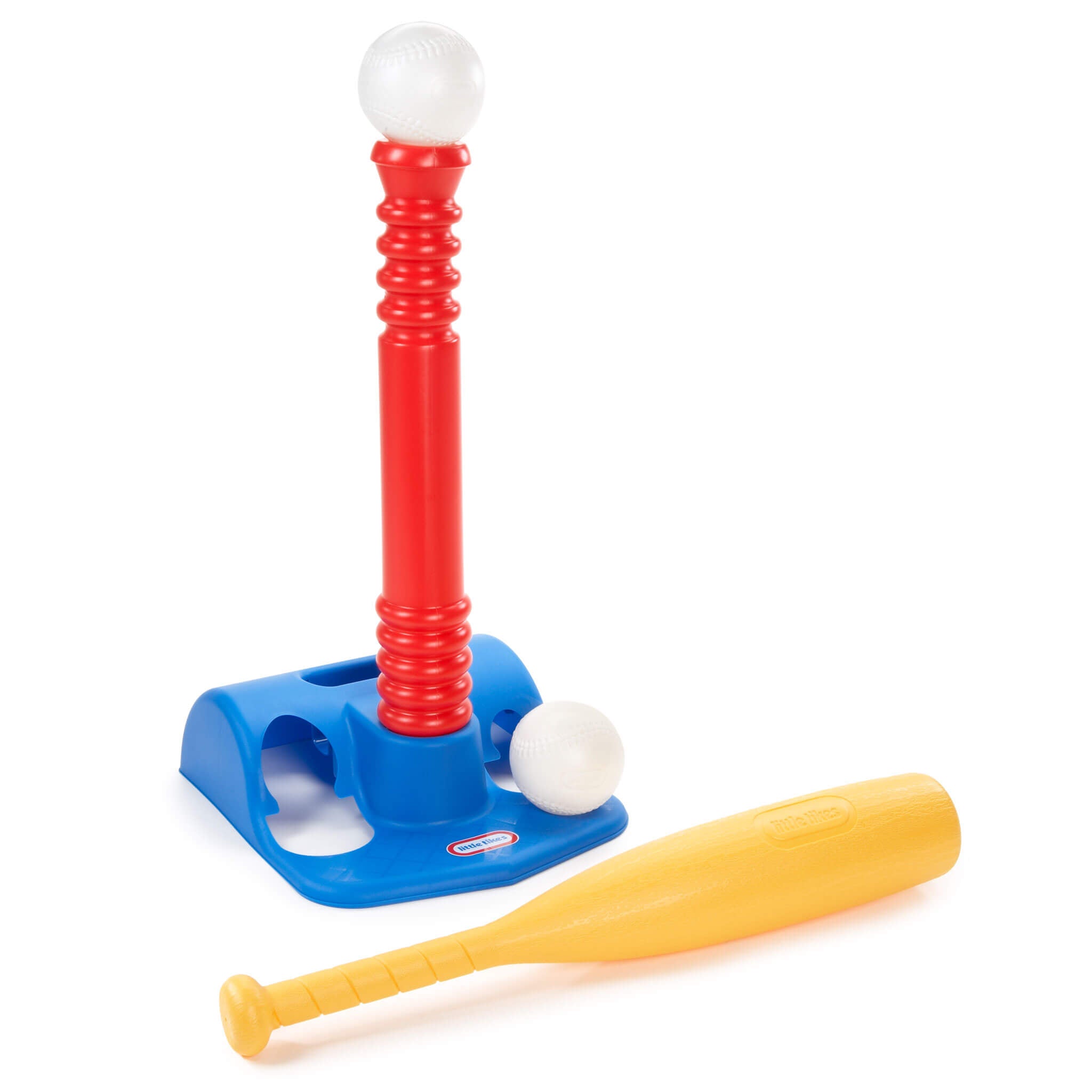 TotSports™ T-Ball Set - Adjustable Tee Set with Oversized Bat and Balls with Easy Contact and Active Play