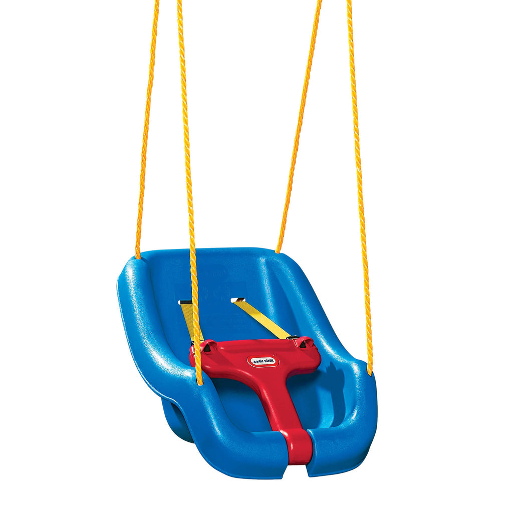 2-in-1 Snug 'n Secure™ Swing - Blue - Adjustable Swing with Rotating T-Bar and Straps with Secure and Comfortable Swinging