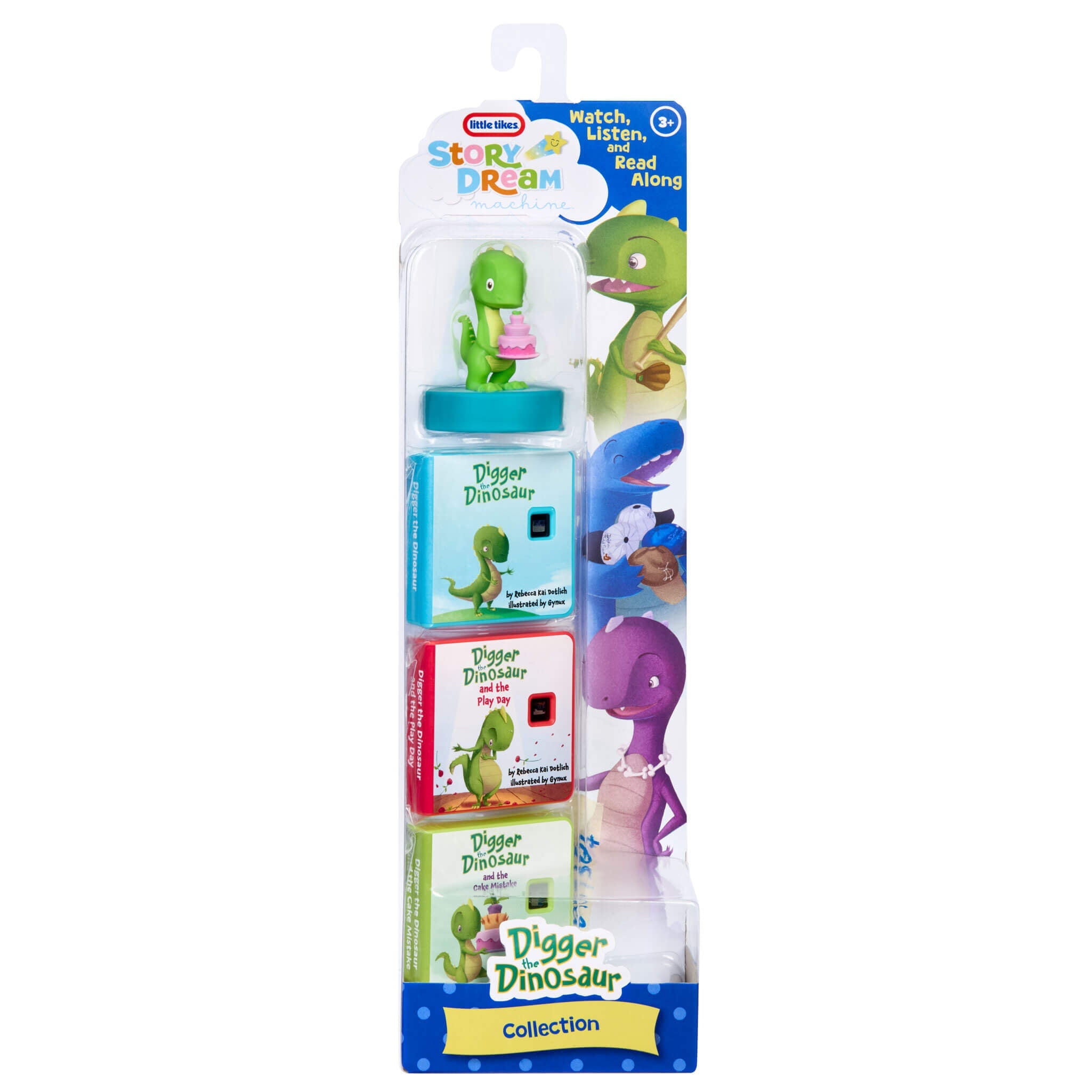 Story Dream Machine™ Harper Collins Digger the Dinosaur - Digger the Dinosaur Pack with Character and Lights with Projected Stories with Sound Effects