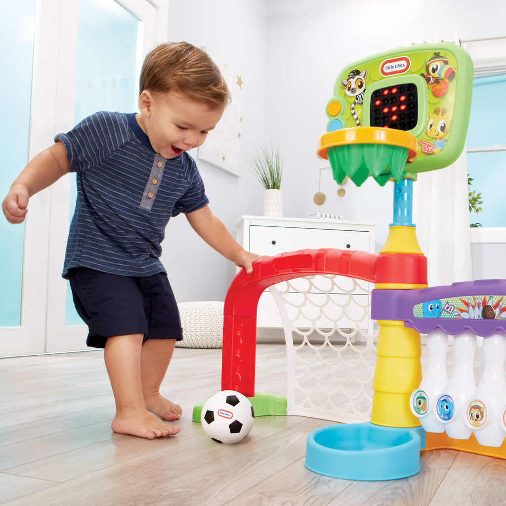Learn & Play™ 3-in-1 Sports Zone™ - Three-Sport Learning Zone with Lights and Sounds with Multiple Sports in One Playset