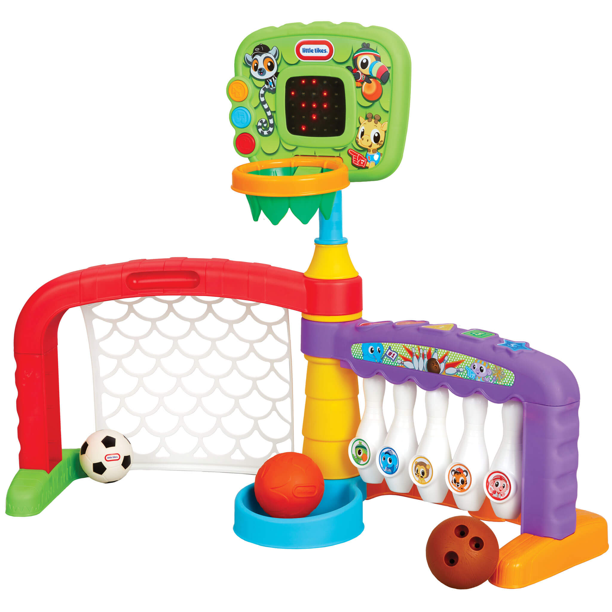 Learn & Play™ 3-in-1 Sports Zone™ - Three-Sport Learning Zone with Lights and Sounds with Multiple Sports in One Playset