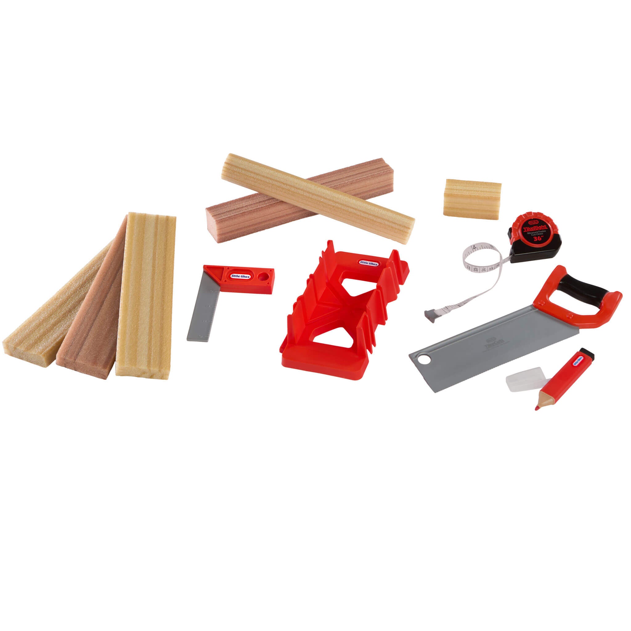 Creative Construction™ Measure and Cut Set - Realistic Measure-and-Cut Tools for Building Play with Measuring, Marking and Creative Building