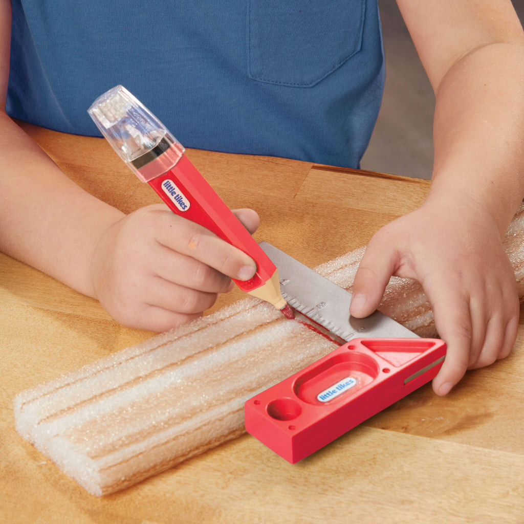 Creative Construction™ Measure and Cut Set - Realistic Measure-and-Cut Tools for Building Play with Measuring, Marking and Creative Building
