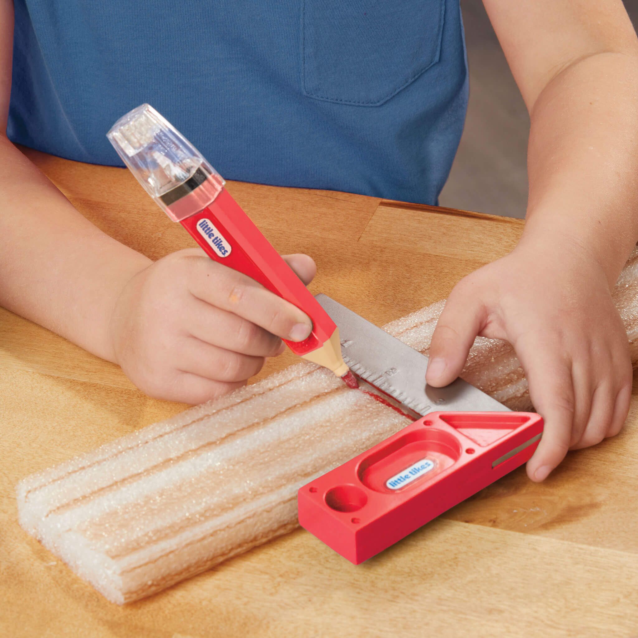 Creative Construction™ Measure and Cut Set - Realistic Measure-and-Cut Tools for Building Play with Measuring, Marking and Creative Building