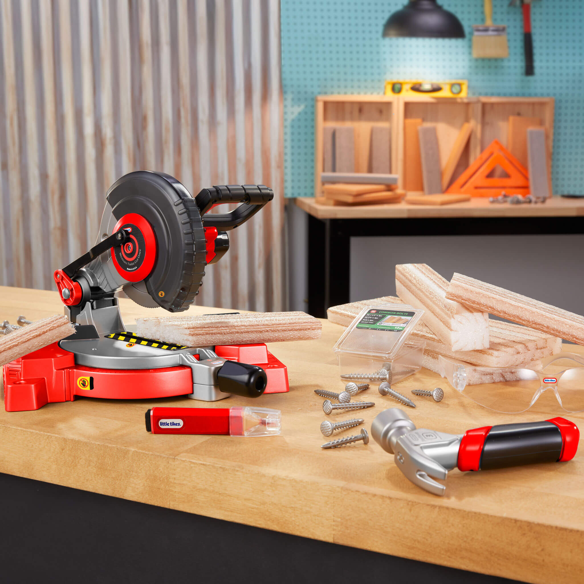 Creative Construction™ Power Cuts Set - Kid-Friendly Cutting Tools and Building Pieces with Hands-On Building and Problem Solving