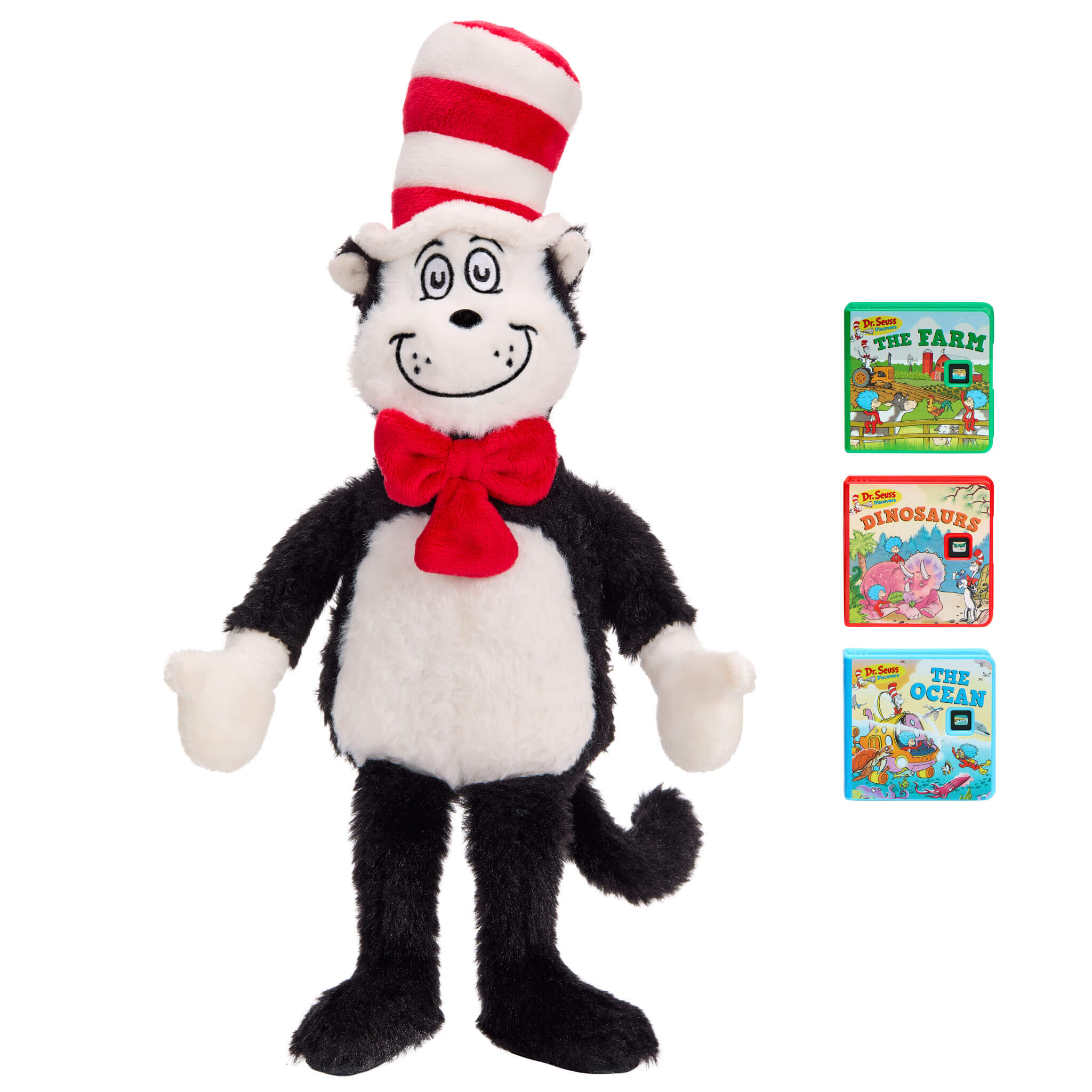 Story Dreamers™ Cat in the Hat Plush™ - Cat in the Hat Plush with Music and White Noise Modes with Talking, Glowing and Musical Interaction