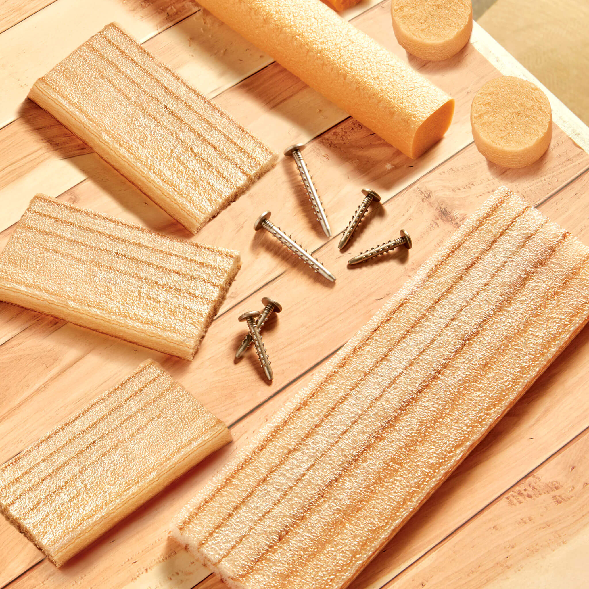 Creative Construction™ Wood, Nails and Screw Bundle - Wood, Foam Nails and Screws for Creative Projects with Open-Ended Young Builder Play