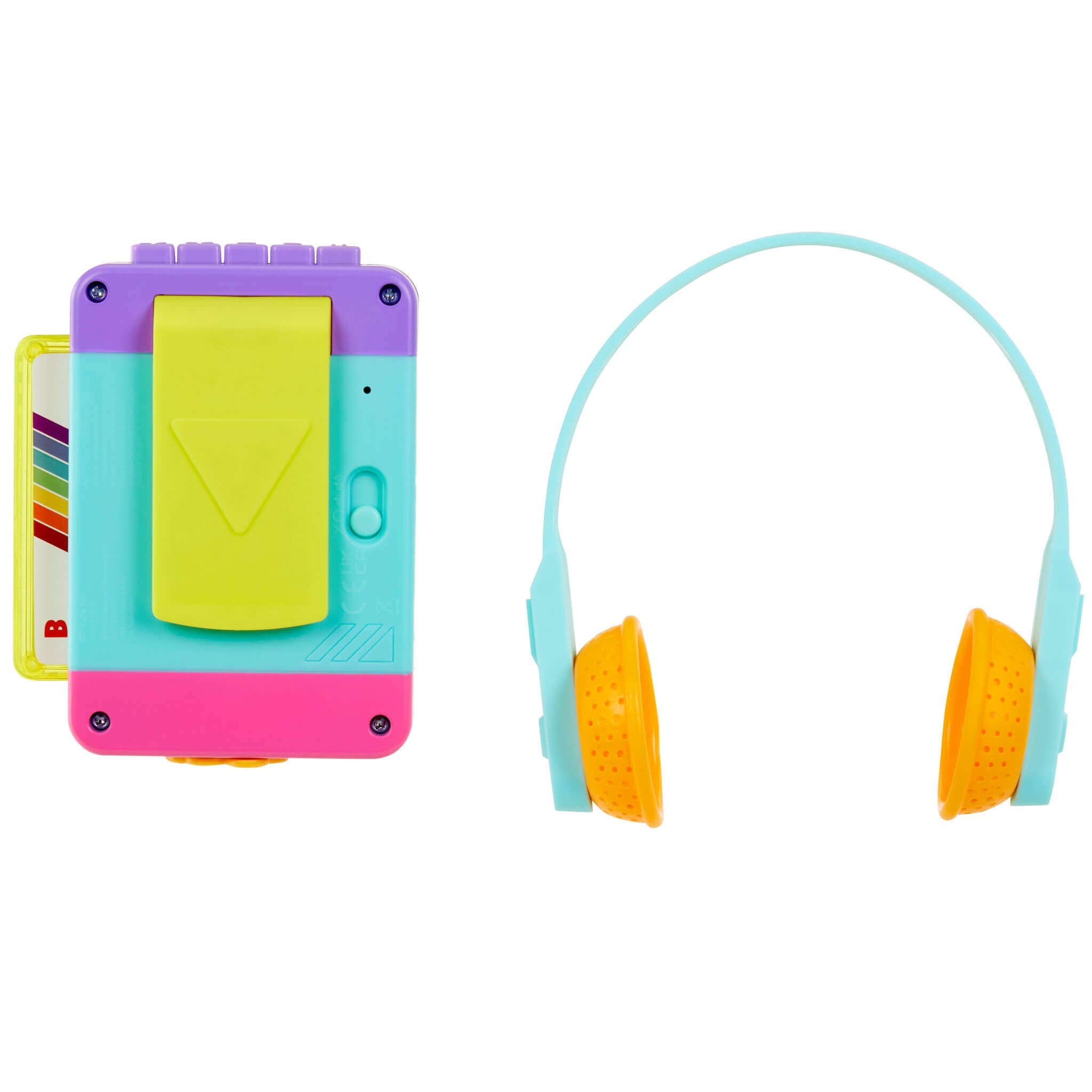 Old School™ Rainbow Remix Music Player - Retro Music Player with Songs, Colors and Numbers with Interactive Lights, Music and Button Play